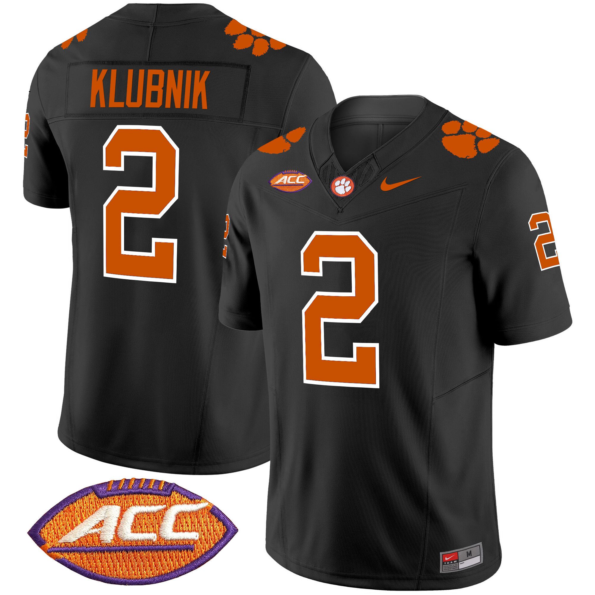 Men Clemson Tigers #2 Klubnik Black 2024 Nike Vapor Limited NCAA Jersey style 1->indianapolis colts->NFL Jersey